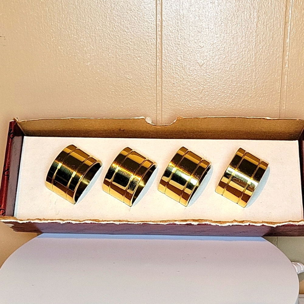 Baldwin Vintage Solid Brass Napkin Holders